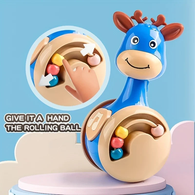 Roly Poly Deer Wobbler Toy for Babies 6–12 Months