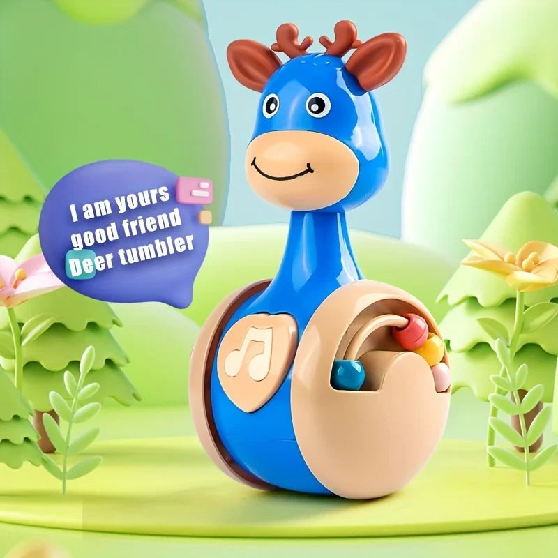 Roly Poly Deer Wobbler Toy for Babies 6–12 Months