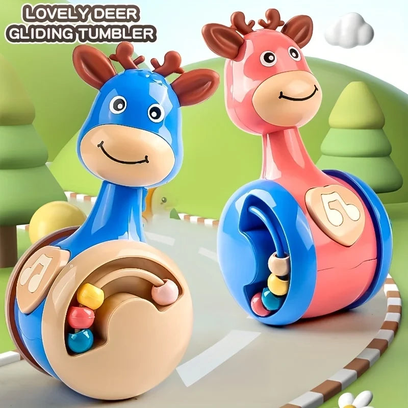 Roly Poly Deer Wobbler Toy for Babies 6–12 Months