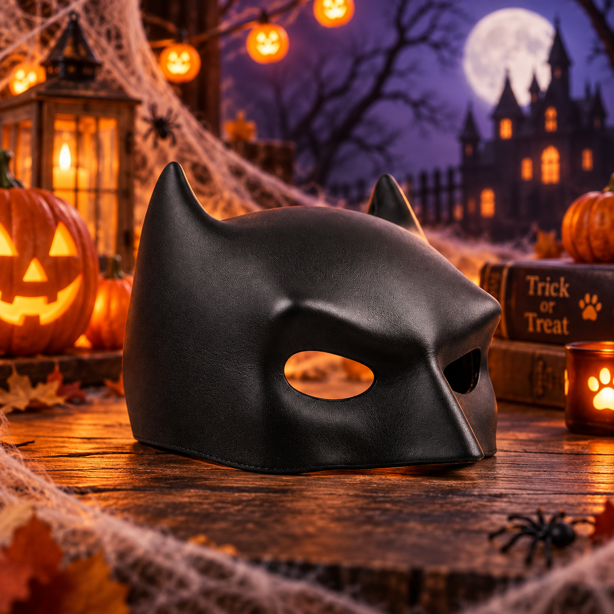 Halloween Bat Cat Mask