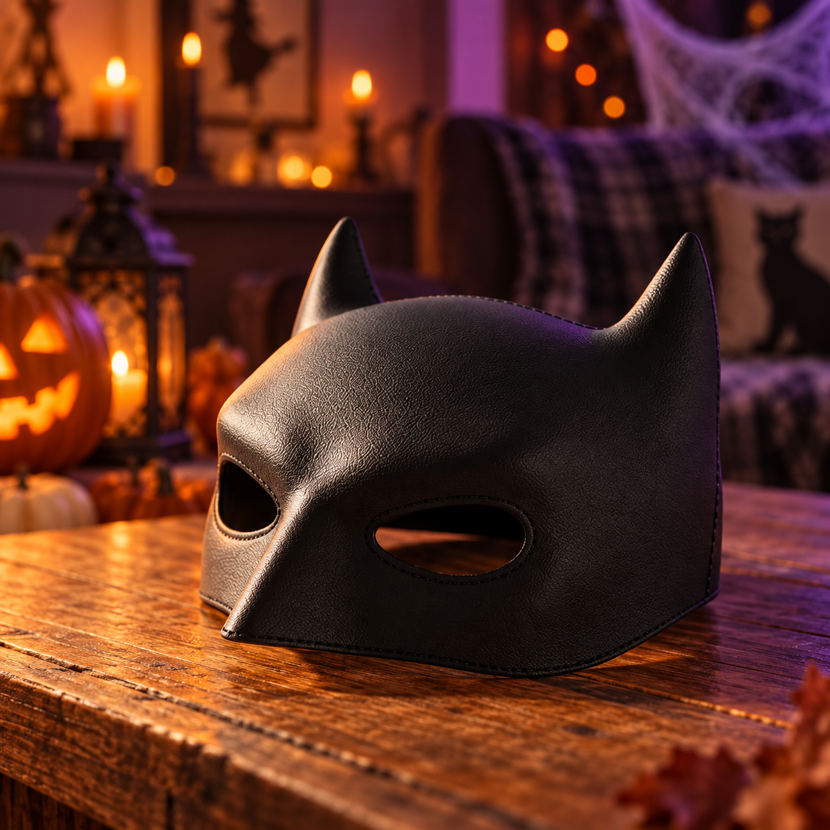 Halloween Bat Cat Mask
