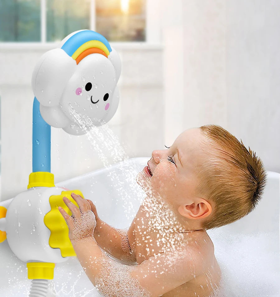 Duck Slide Bath Toy, Rainbow Water Track Bath Toy, Duck Shower Pipeline Bath Toy, or Kids Rainbow Bath Track Toy