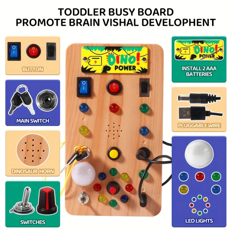 Montessori LED Busy Board