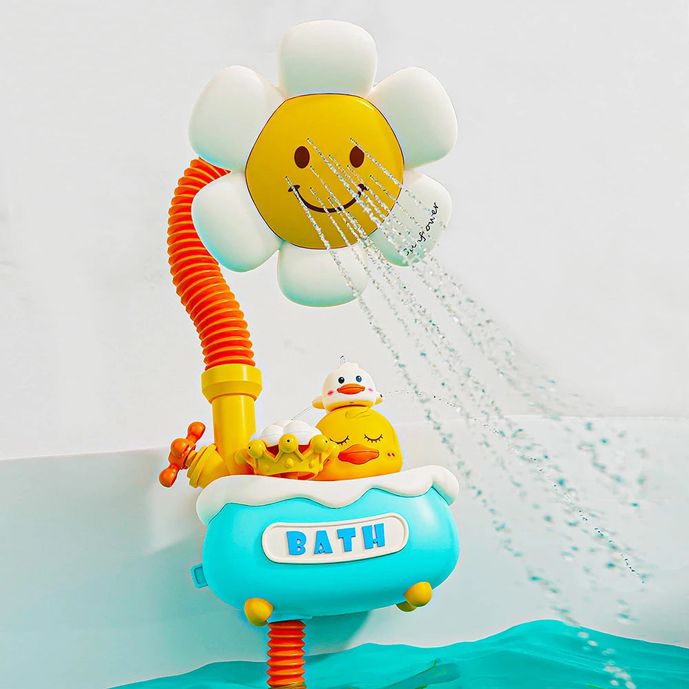 Duck Slide Bath Toy, Rainbow Water Track Bath Toy, Duck Shower Pipeline Bath Toy, or Kids Rainbow Bath Track Toy