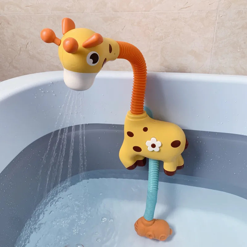 Duck Slide Bath Toy, Rainbow Water Track Bath Toy, Duck Shower Pipeline Bath Toy, or Kids Rainbow Bath Track Toy
